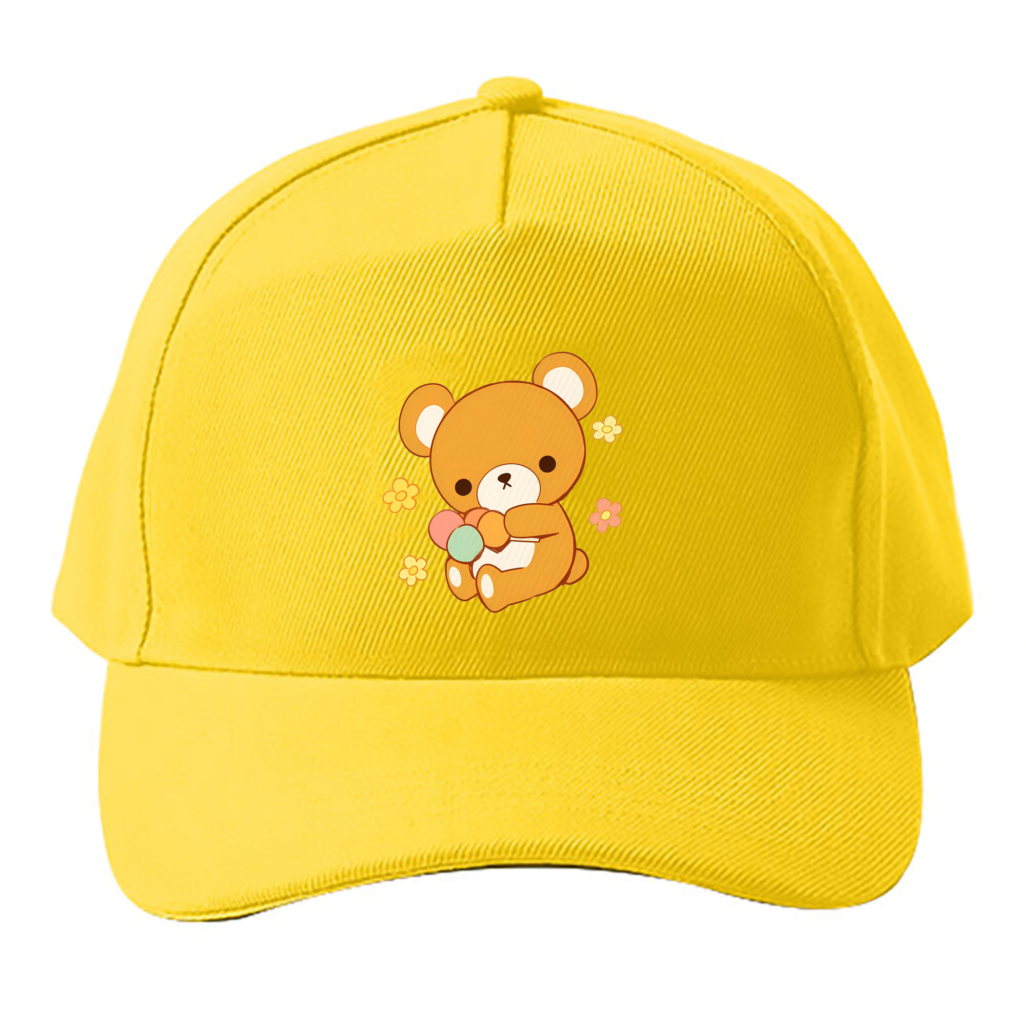 （画像用） リラックマ リラックマ キイロイトリ Rilakkuma Korilakkuma Kiiroitori ベースボールキャップ 綿100％ 男女兼用 帽子 スポーツ